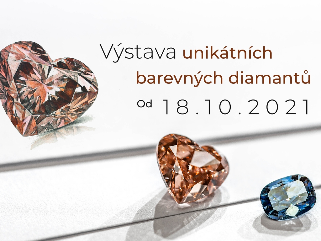 Výstava unikátních barevných diamantů